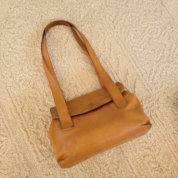Vtg Coach Riverside Bag Tan Leather Shoulder bag Purse - Picture 3 of 8